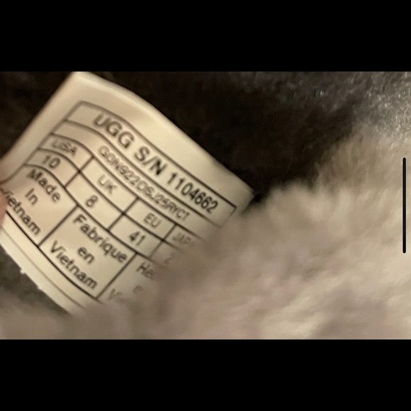 UGG Fuzz Yeah Slides charcoal Size 10 - Picture 10 of 12